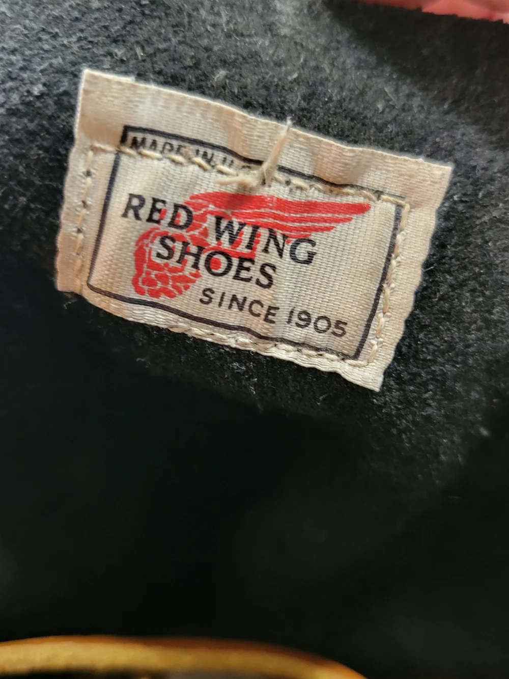 VTG RED WING MENS 11.5E TALL LINEMAN LOGGER LACE UP LEATHER BOOTS VIBRAM SOLE